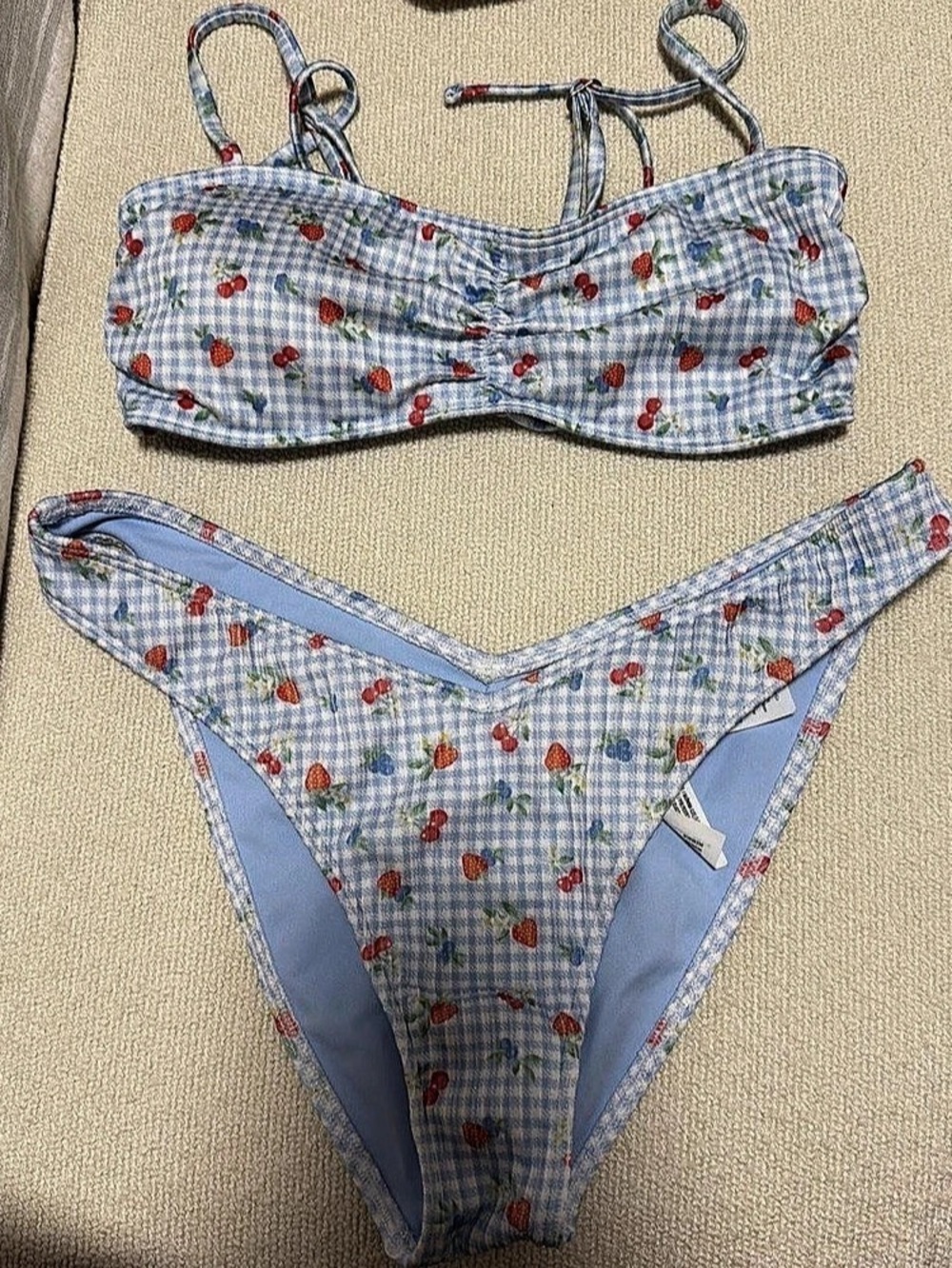 Hollister Bikini Set in Blue & Red